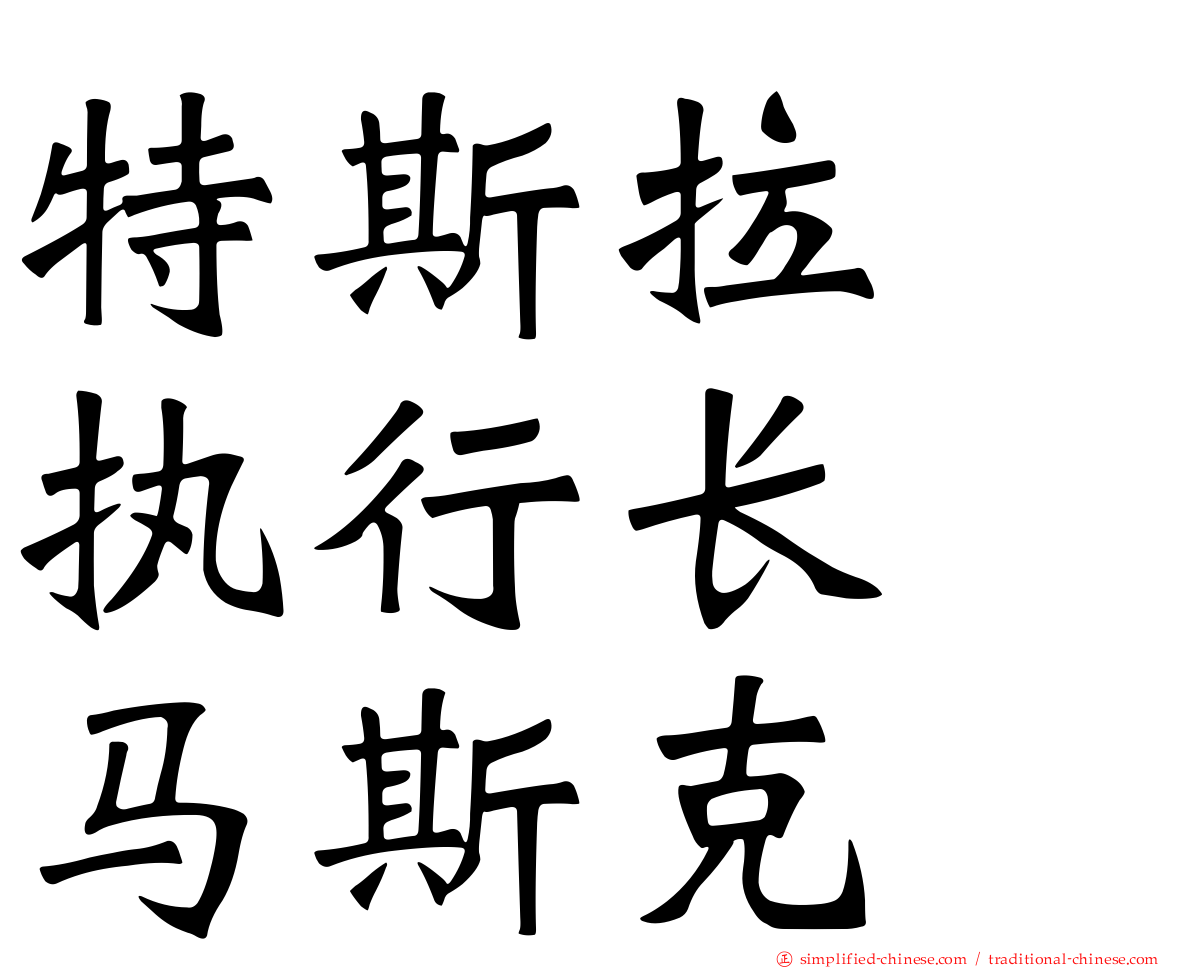 特斯拉　执行长　马斯克